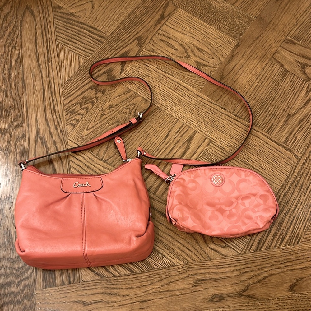 Coach Purse and Coach makeup pouch